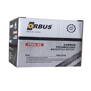 12v 4ah Motosi̇klet Akü Sü (113x70x85mm) (ytx4l)