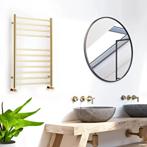 750x500 Bluebell Parlak Brass Altın Gold Paslanmaz Çelik Havlupan