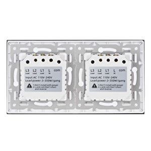 Npo Fgtcm009 Dokunmatik Wifi Tuya Destekli 6'lı (2x3) Akıllı Elektrik Anahtarı-beyaz