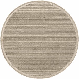 Newyork 3102 Vizon Yumuşak Halı Salon Koridor Kesme Yolluk Yuvarlak Dokuma Makine Halı 120x120 cm