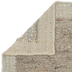 Cool Halı Wool 01 Gri Krem Halı Jüt Halı El Dokuma Jüt Kilim Hasır Halı Otantik El Halısı Yün Halı