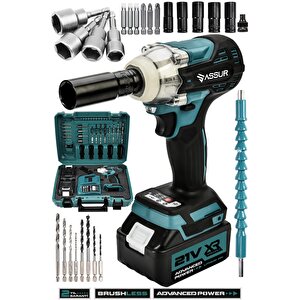 21v Çift Akü Kömürsüz Darbeli Somun Sıkma Sökme