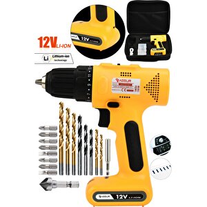 12v Usb Şarjlı Matkap Vidalama Dahili Batarya