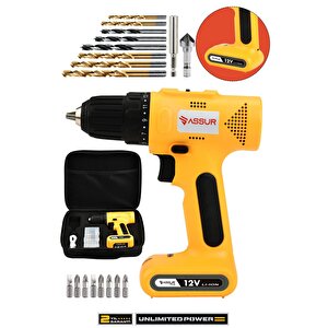 12v Type-c Usb Şarjlı Matkap Dahili Batarya Akülü Vidalama