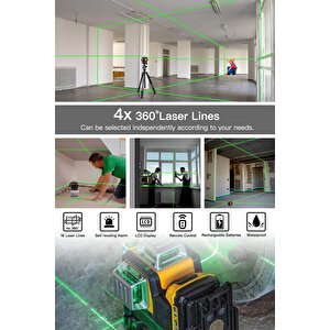 Assur Profesyonel 12v Çift Akülü Vidalama 84 Parça & 12 Köşe 360° Lazer Hizalama Set
