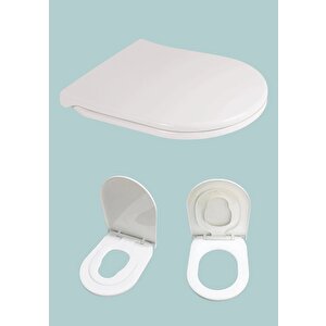 Thermoplast Twin Çocuk Adaptörlü Yavaş Kapanır Klozet Kapağı 0350