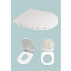 Thermoplast Twin Çocuk Adaptörlü Yavaş Kapanır Klozet Kapağı 0350