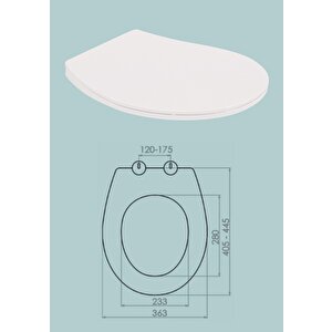 Slim Smart Thermoplast Yavaş Kapanan Klozet Kapağı 0302