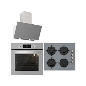 Gri Cam Ankastre Set Bo6504s01 - Cs5335s01 - Soho 3457