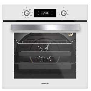 Silverline Bo6502w02 - Cs5365w01 - 3457 Soho 60 Beyaz Cam Ankastre Set