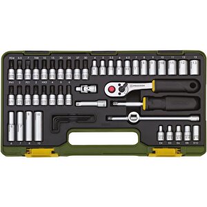 23280 1/4’’ Cırcır Kollu 50 Parçalı Lokma Ve Bits Takımı