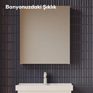 D20 Aynalı Dolap Beyaz 