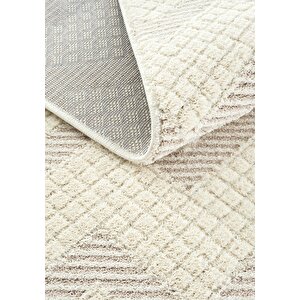 Cool Halı Focus 1102 Bej Halı Modern Salon Halısı Kesme Halı Yolluk Antre Koridor Halısı Yatak Odası Halısı