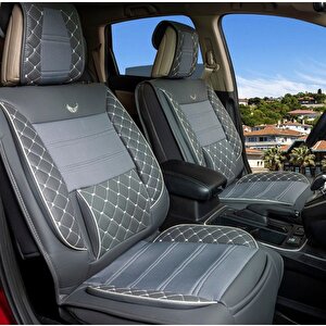Renault Clio 4 Lüx Deri Oto Koltuk Kılıfı Ön Arka Takım Set Plus Füme Füme