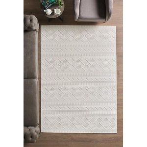 Sisal Krem Oturma Odası Halısı Kolay Temizlenebilir Yumuşak Dokulu Ve Kaymaz Taban Şık Salon Halısı 280x370 cm