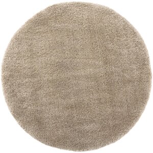 Cool Halı Comfy 1006 Bej Hav Toz Vermez Yumuşak Dokulu Uzun Tüylü Modern Yuvarlak Shaggy Halı