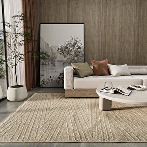 Cool Halı Newyork 3106 Vizon Yumuşak Tuşeli Halı Kilim Salon Koridor Kesme Yolluk Dokuma Makine Halı