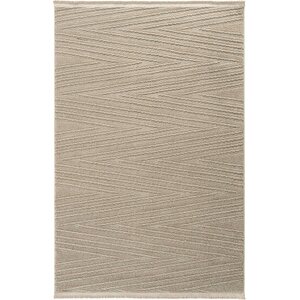 Newyork 3106 Vizon Yumuşak Tuşeli Halı Kilim Salon Koridor Kesme Yolluk Dokuma Makine Halı 40x60 cm
