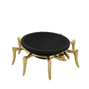 Crab Dekoratif Tabak Gold 26x26x10 Cm Ak.iu0424