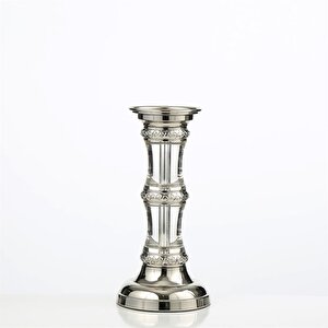 Gümüş Kristal Mumluk Ak.jd0025