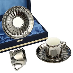 Platin 2'li Kahve Fincanı Takımı Mtfk.0055