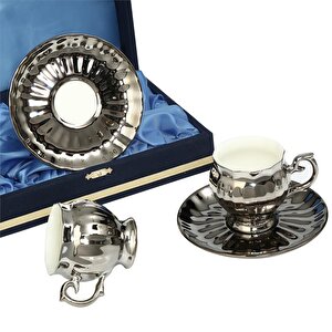 Side Platin 2'li Kahve Fincanı Takımı Mtfk.0053