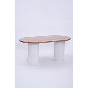 Bohem Boyalı Highgloss Mdf Yemek Masası 90*170 Ceviz