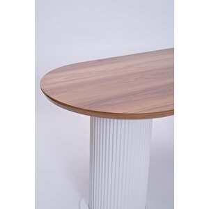 Bohem Boyalı Highgloss Mdf Yemek Masası 90*170 Ceviz
