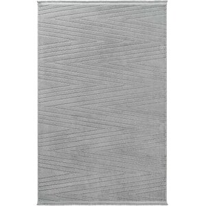 Newyork 3107 Gri Yumuşak Tuşeli Halı Kilim Salon Koridor Kesme Yolluk Dokuma Makine Halısı 160x300 cm