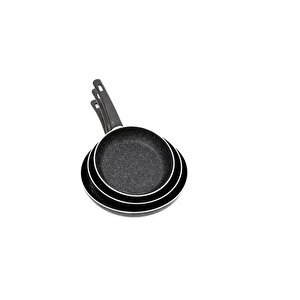 3lü Granit Tava Seti 18-22-26 Cm