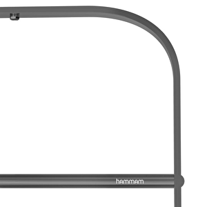 1200x450mm Spin Fırça Mat İnox Parlak Black Chrome Havlupan