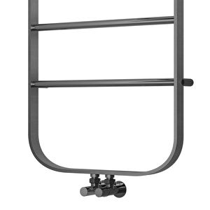 1200x450mm Spin Fırça Mat İnox Parlak Black Chrome Havlupan