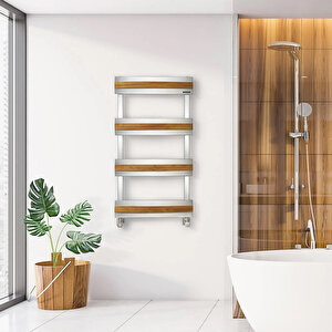 900x500 Mm Hera Ahşap Ve Paslanmaz Çelik Havlupan