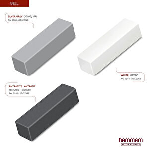 1515x500mm Bell Antrasit Alüminyum Havlupan