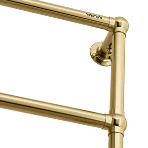 876x494mm Bianca Fırça Brass Gold Altın Paslanmaz Çelik Havlupan