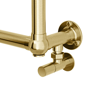 876x494mm Bianca Fırça Brass Gold Altın Paslanmaz Çelik Havlupan