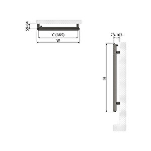 800x500mm Trendy Parlak Bronz Havlupan