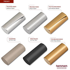 800x500mm Trendy Parlak Bronz Havlupan