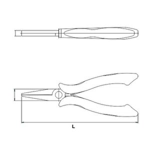 İzeltaş 150mm Elektroni̇kçi̇ Düz Uçlu Kargaburun