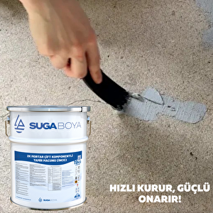 Suga 2k Mortar Çi̇ft Komponentli̇ Tami̇r Macunu İnce 13+6