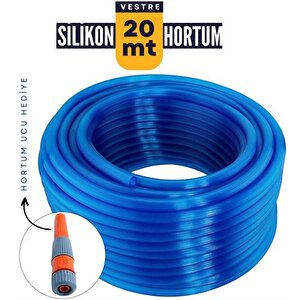 Modacar  20 Metre Silikonlu Bahçe Hortumu Sulama Aparatı Hedi̇yeli̇