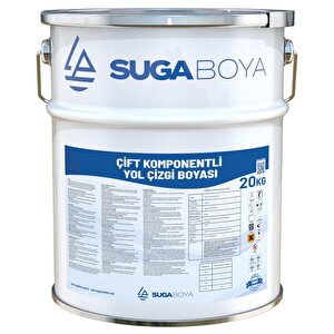 Suga Çi̇ft Komponentli̇ Yol Çi̇zgi̇ Boyasi 20 Kg Ral 6024