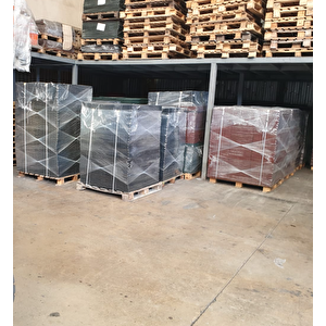 Kauçuk Zemin Kaplama Karo Kiremit Rengi 40x40x2 Cm - 35m2 Paketli