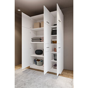 6 Kapaklı Çok Amaçlı Dolap