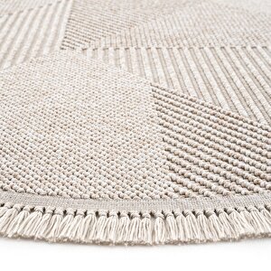 Cool Halı Vera 1455 Vizon Halı Kilim Yumuşak Dokulu Salon Halısı Mutfak Antre Yuvarlak Dokuma Makine Halısı