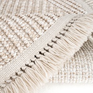 Cool Halı Vera 1455 Vizon Halı Kilim Yumuşak Dokulu Salon Halısı Mutfak Antre Yuvarlak Dokuma Makine Halısı