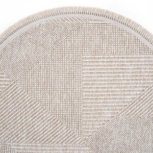 Cool Halı Vera 1455 Vizon Halı Kilim Yumuşak Dokulu Salon Halısı Mutfak Antre Yuvarlak Dokuma Makine Halısı