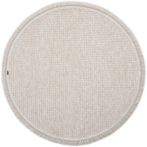 Vera 1452 Vizon Halı Kilim Yumuşak Salon Halısı Mutfak Antre Yuvarlak Dokuma Makine Halısı 100x100 cm