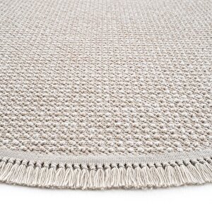 Cool Halı Vera 1452 Vizon Halı Kilim Yumuşak Salon Halısı Mutfak Antre Yuvarlak Dokuma Makine Halısı