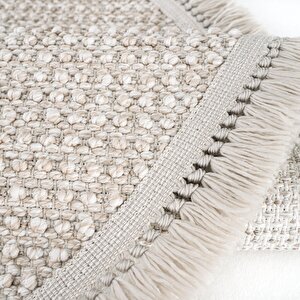 Cool Halı Vera 1452 Vizon Halı Kilim Yumuşak Salon Halısı Mutfak Antre Yuvarlak Dokuma Makine Halısı